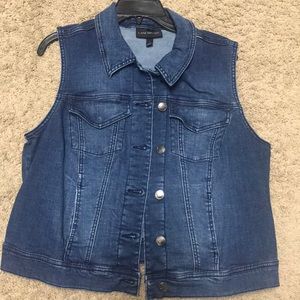 Lane Bryant denim vest